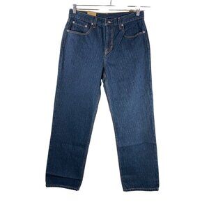 Levis Low Pro relaxed mid rise pin stripe jeans dark wash 90s 30x30